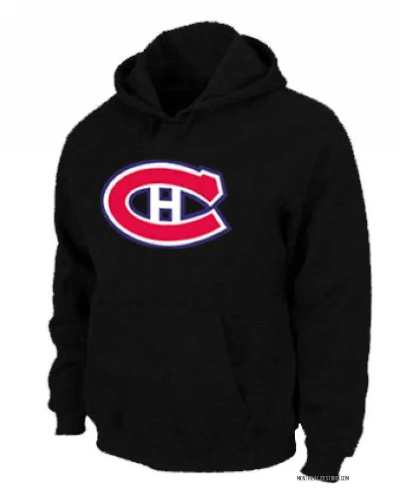 Black Men's Montreal Canadiens Pullover Hoodie -