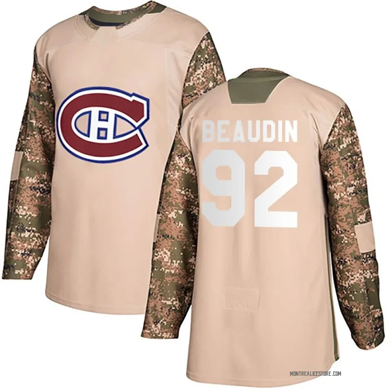Camo Youth Nicolas Beaudin Montreal Canadiens Authentic Veterans Day Practice Jersey