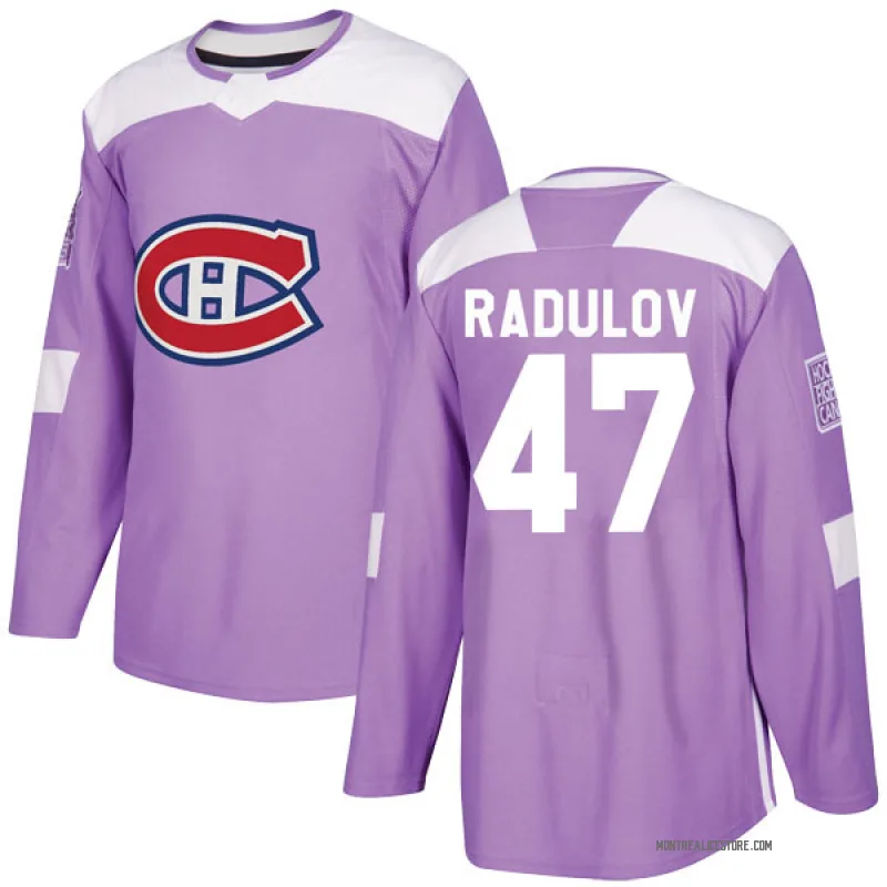 Purple Men's Alexander Radulov Montreal Canadiens Authentic Fights Cancer Practice Jersey