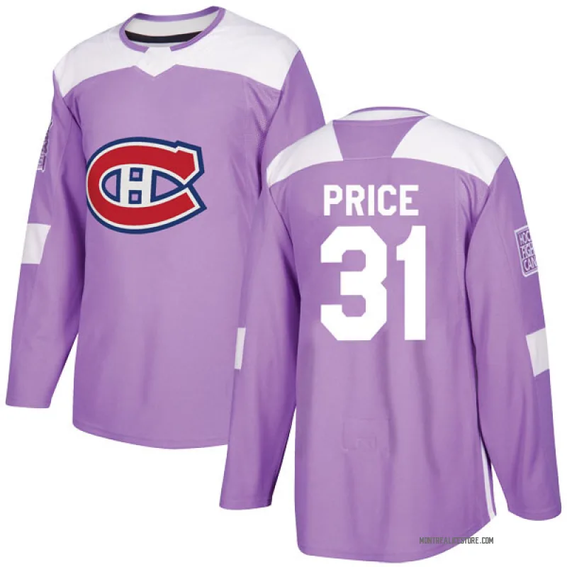 Purple Men's Carey Price Montreal Canadiens Authentic Fights Cancer Practice Jersey