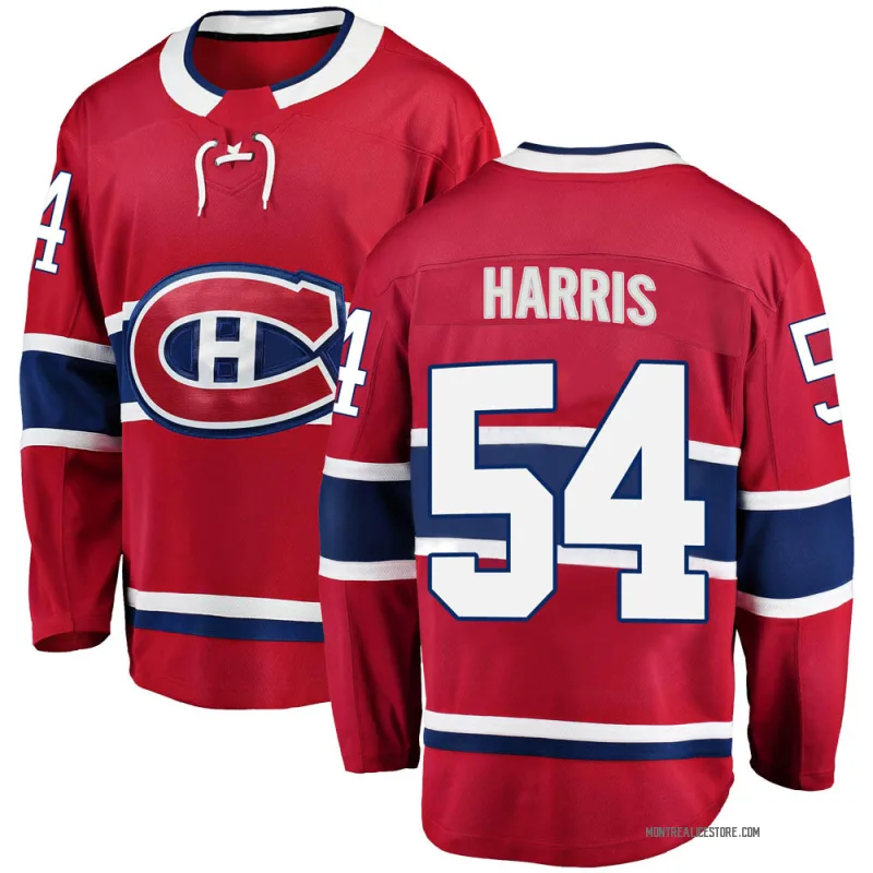 Red Men's Jordan Harris Montreal Canadiens Breakaway Home Jersey