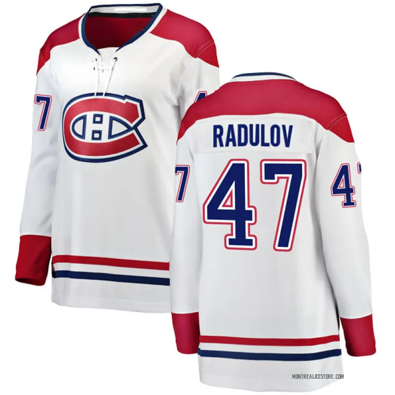 White Women's Alexander Radulov Montreal Canadiens Breakaway Away Jersey